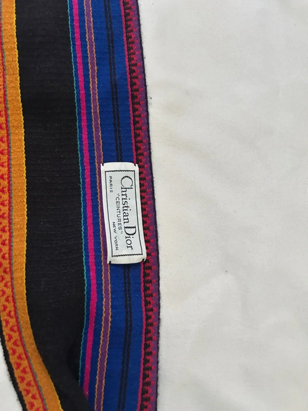 Like🩷for $10 off🍭 Christian Dior woven stripe belt braid fringe wooden loop
